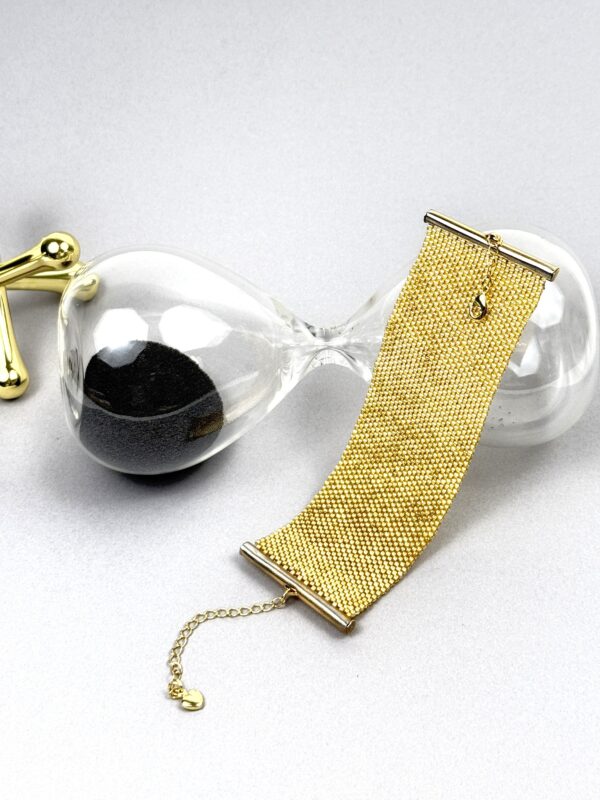 Adjustable-Golden-Splendor-Bracelet-handmade-with-Miyuki-glass-beads