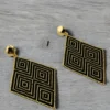 Golden-Noir-earrings-handcrafted-with-Miyuki-glass-beads-woven-piece-1