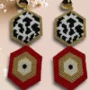 Safari-earrings-handcrafted-with-Miyuki-glass-beads-woven-piece-by-piece-in-a-hexagonal-design