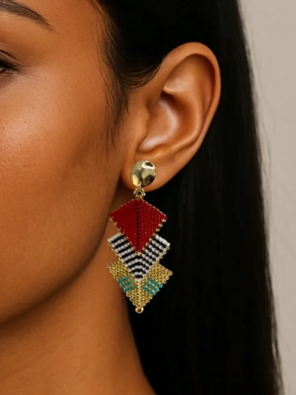 Spike-earrings-handcrafted-with-Miyuki-glass-beads-woven-piece-shape-of-a-wheat-spike