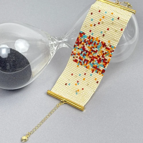 Adjustable-Tribal-Bracelet-handmade-with-Miyuki-glass-beads